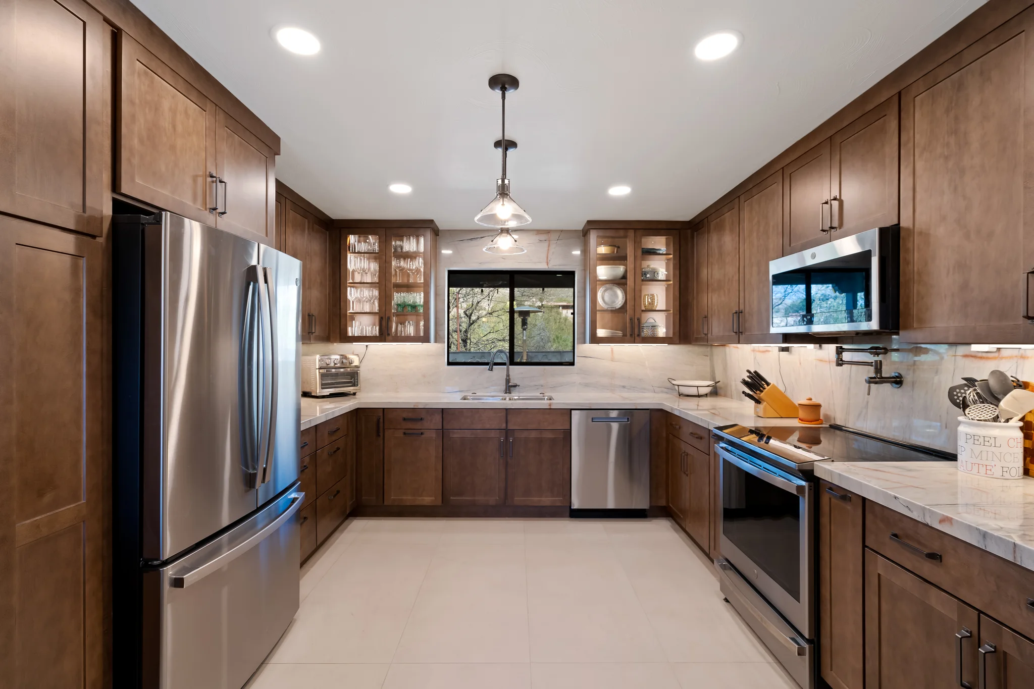 The Calle Guebabi kitchen after the remodel